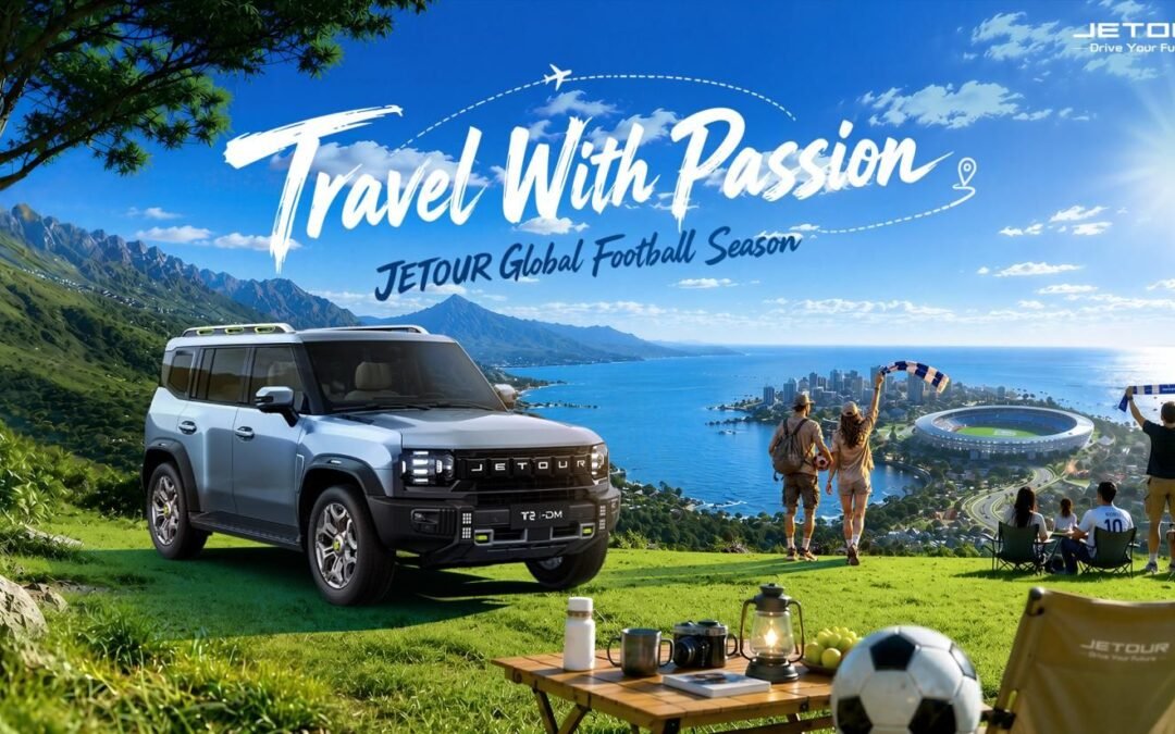 El JETOUR T2 i-DM impulsa los viajes con pasión para seguir a los equipos