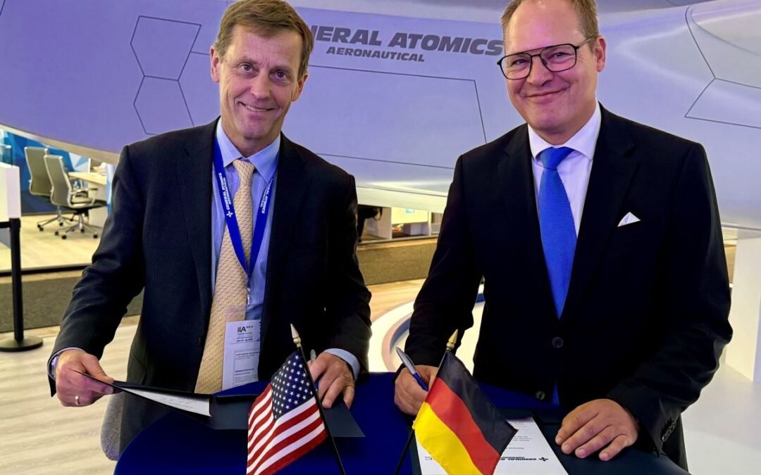 GA-ASI e INTEC Group firman un memorando de entendimiento en ILA Berlín